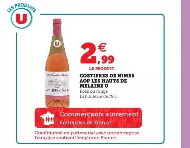 costières de nîmes aop les hauts de mélaine u