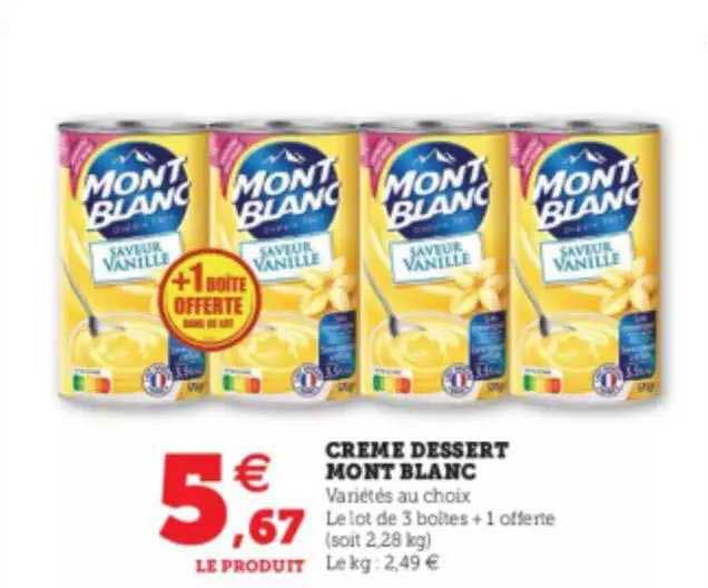 Creme Dessert Mont Blanc