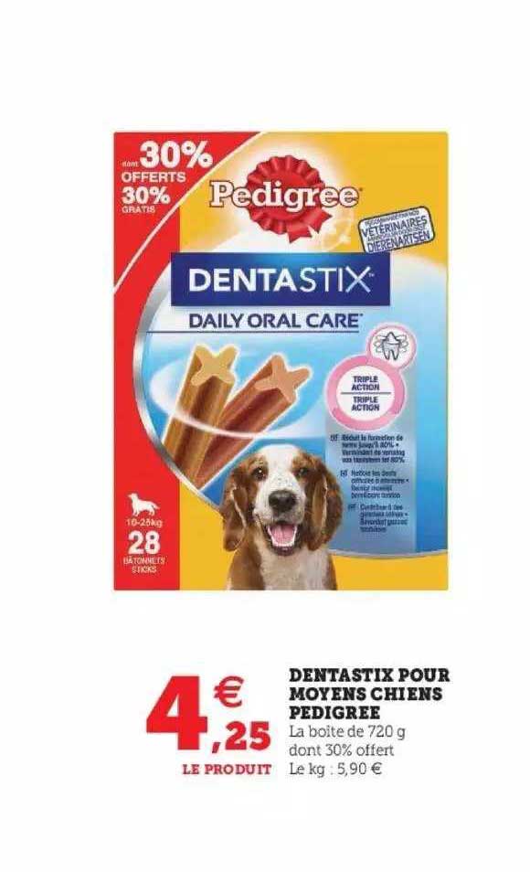 dentastix pour moyens chiens pedigree