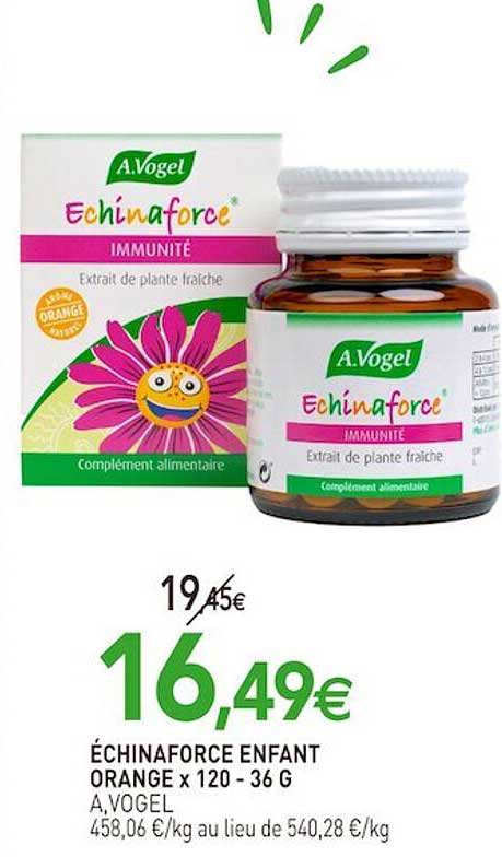 échinaforce enfant orange  a vogel