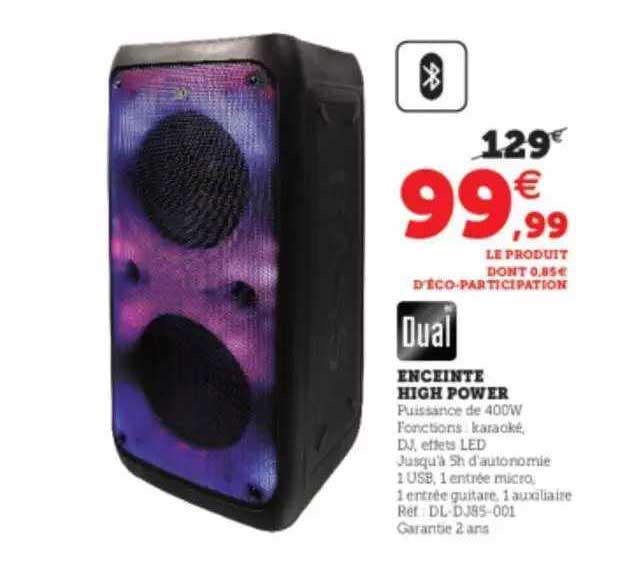 enceinte high power quai