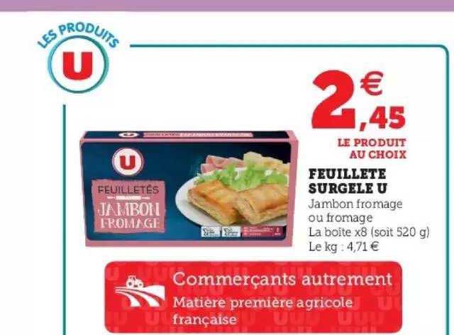 Feuilleté Surgelé U