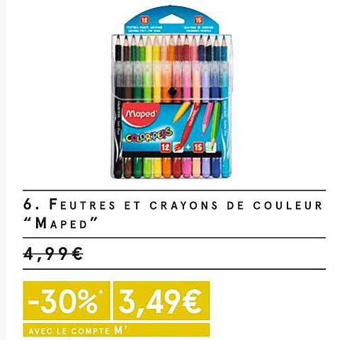 Feutres Et Crayons De Couleur Maped