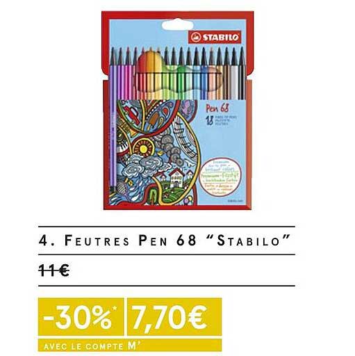 feutres pen 68 stabilo