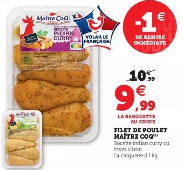 filet de poulet maître coq