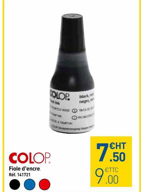 fiole d'encre colop