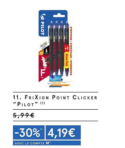 Frixion Point Clicker Pilot