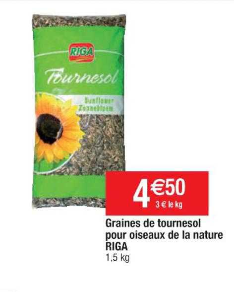 Graines De Tournesol Pour Oiseaux De La Nature Riga