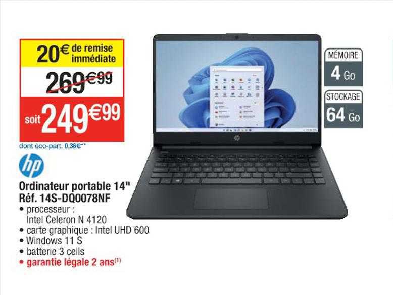 Hp Ordinateur Portable 14"