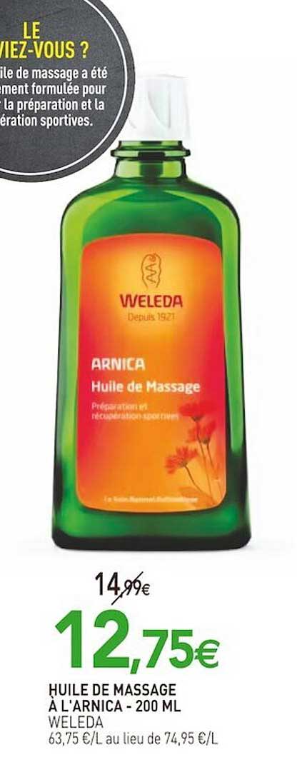 huile de massage à l'arnica weleda