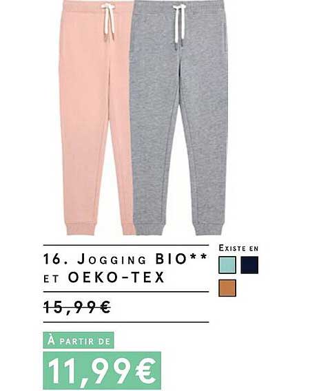 joggig bio et oeko-tex