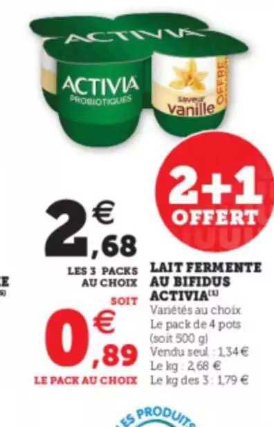lat fermente au bifidus activia