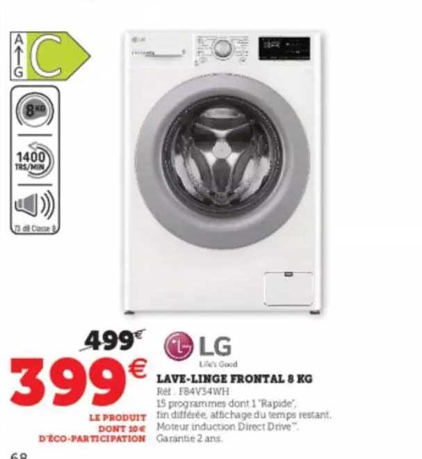 lave-linge frontal s kg lg
