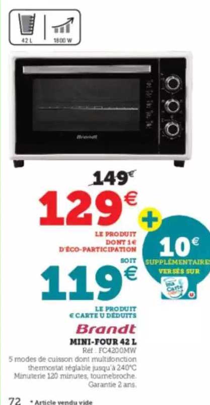 mini-four 42 l brandt