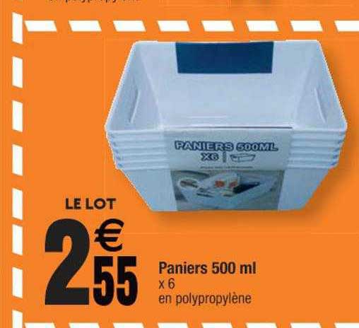 Paniers 500 Ml