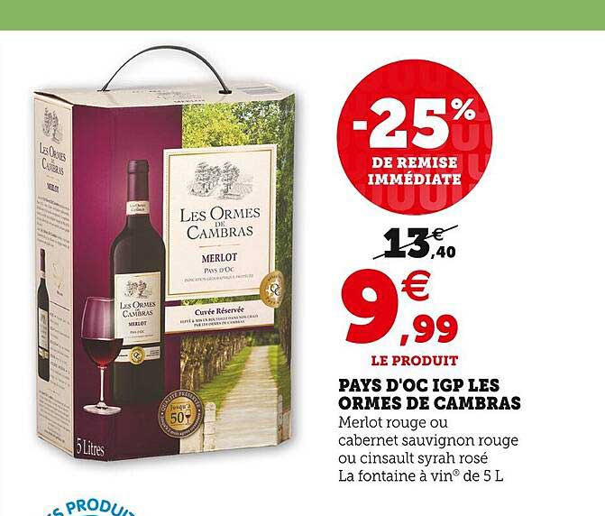 pays d'oc igp les ormes de cambras