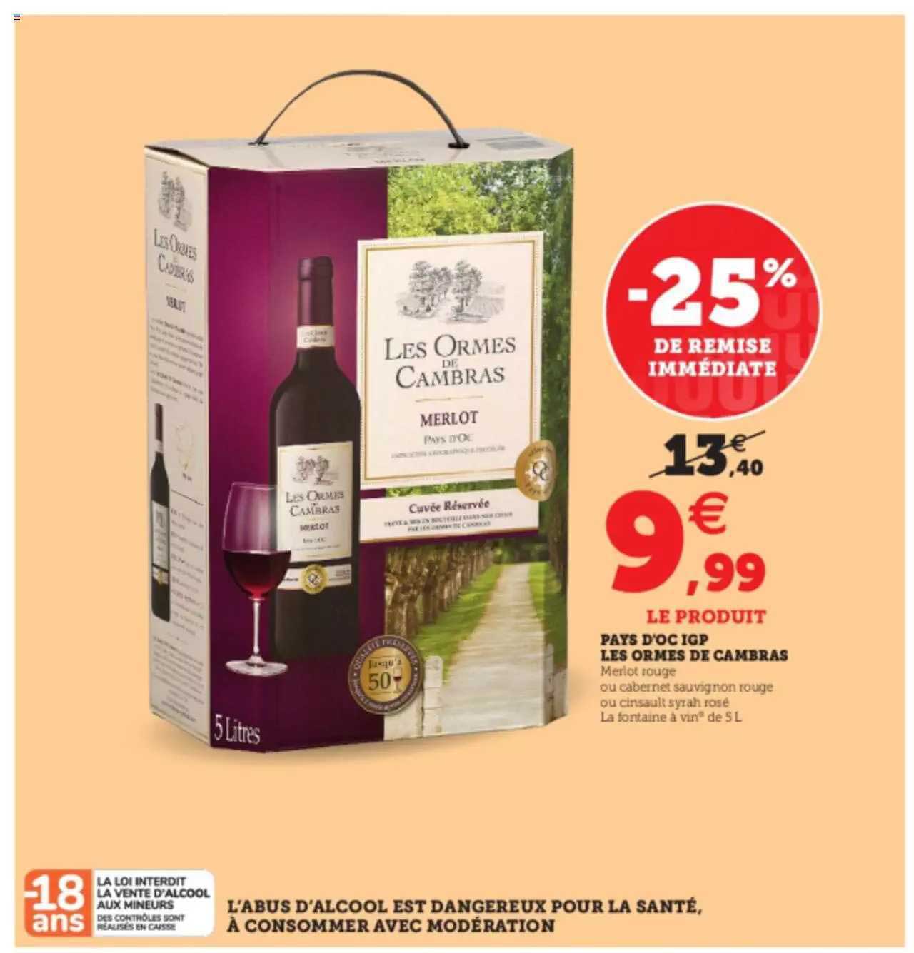 pays d'oc igp les ormes de cambras