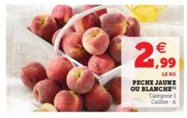 Pêche Jaune Ou Blanche