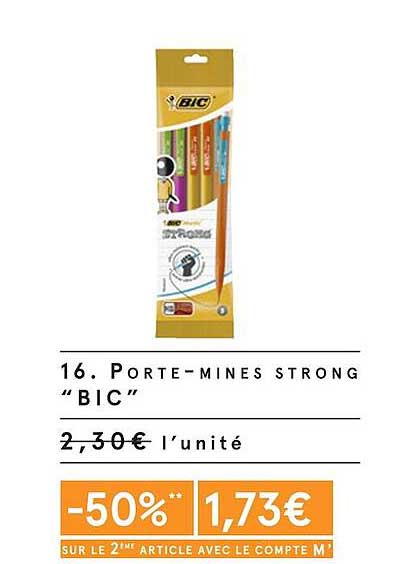 porte-mines strong bic