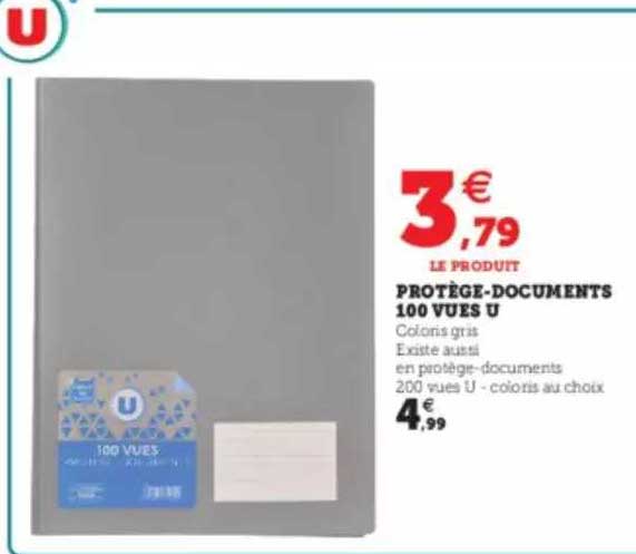 protège-documents 100 vues u