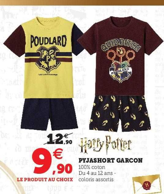 Pyjashort Garçon Harry Potter