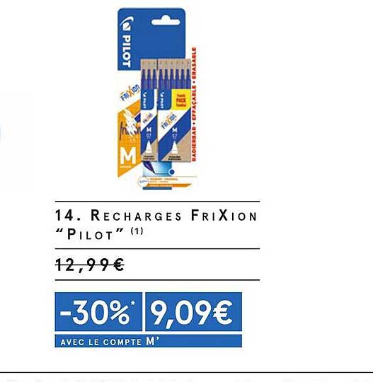 Recharges Frixion Pilot