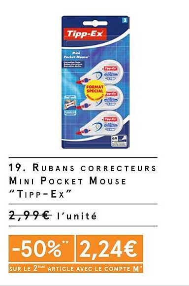 rubans correcteurs mini pocket mouse tipp-ex