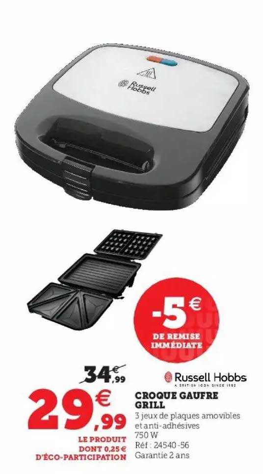 Russell Hobbs Croque Gaufre Grill