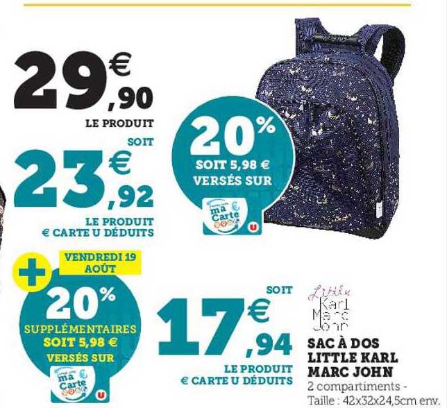 sac à dos little karl marc john