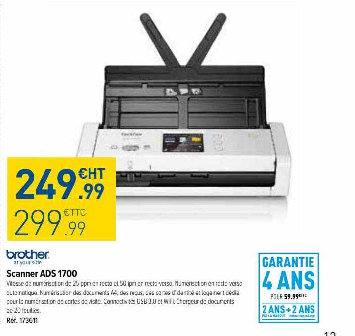 scanner ads 1700 brother