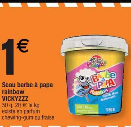 seau barbe à papa rainbow vickyzzz