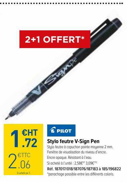 stylo feutre v-Sign pen