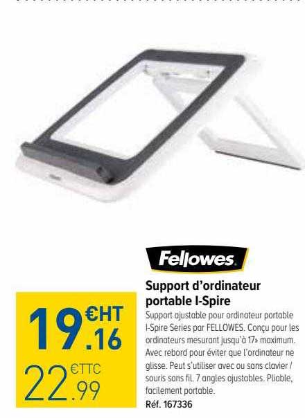 support d'ordinateur portable l-Spire fellowes