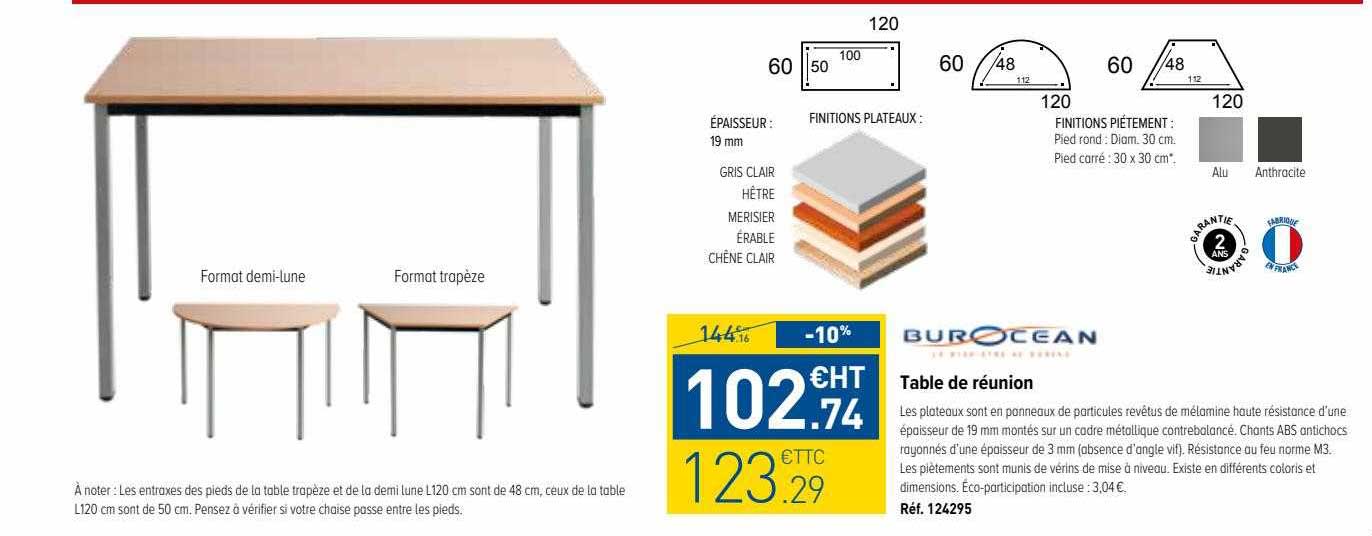 Table De Réunion Burocean