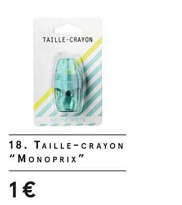taille-crayon monoprix