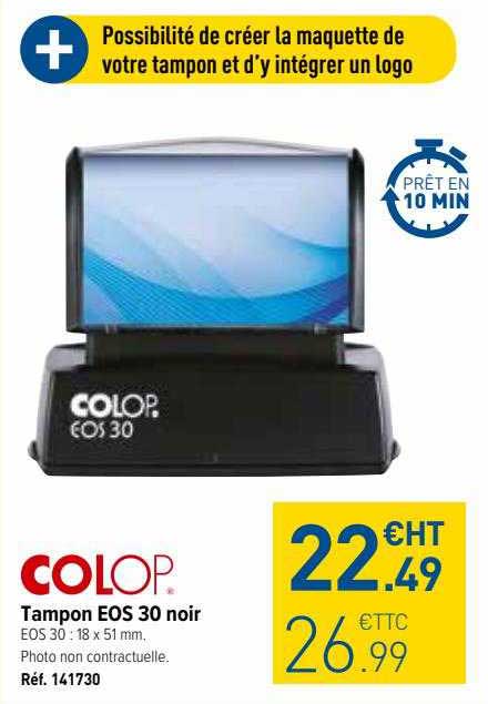 tampon e0s 30 noir colop