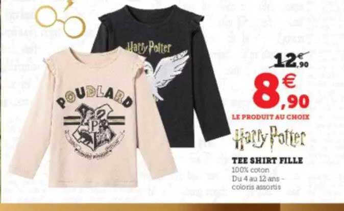 tee shirt fille harry potter