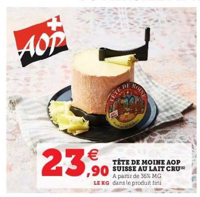 Tête De Moine Aop Suisse Au Lait Cru