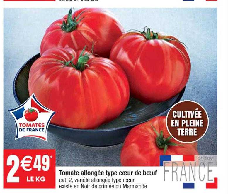tomate allongée type cœur de bœuf