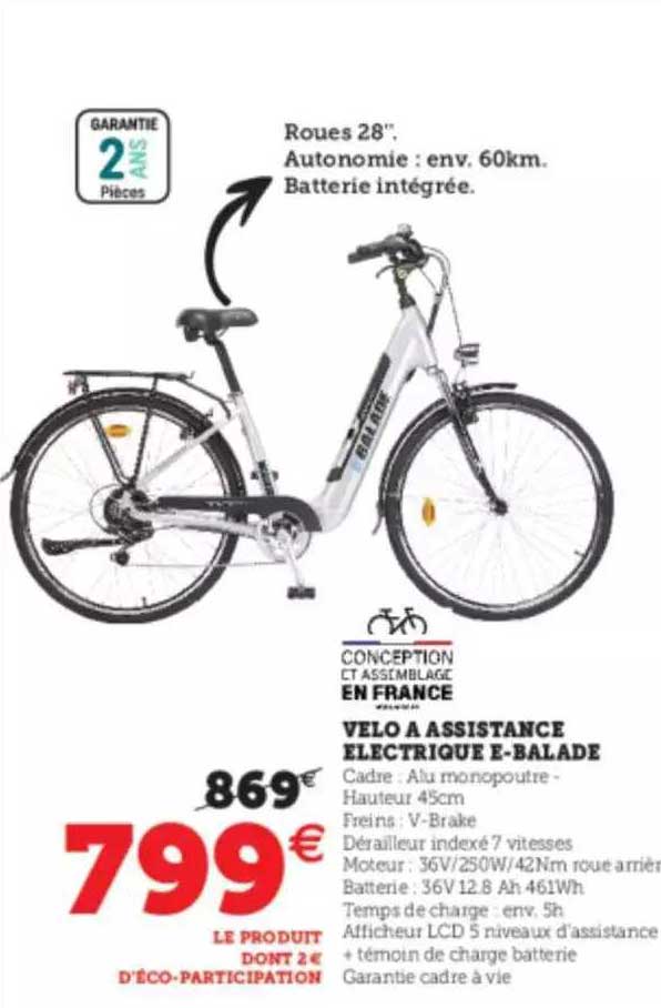 velo à assistance electrique e-balade