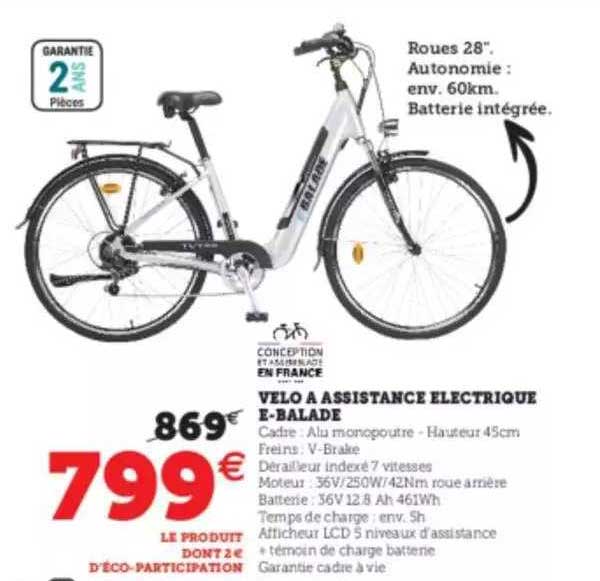Velo Assistance Electrique E-balade
