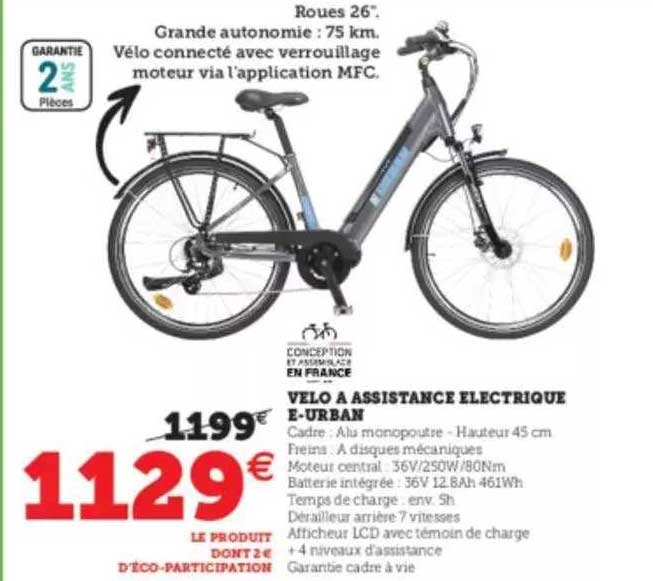 velo assistance electrique e-urban