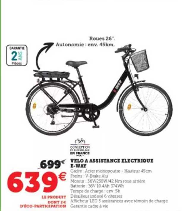 velo assistance electrique e-way