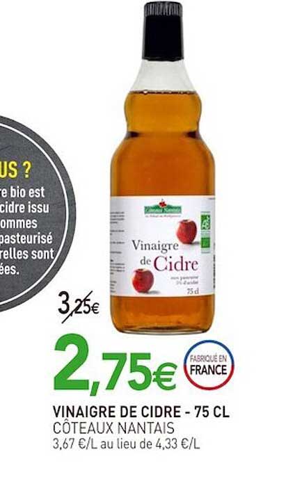 vinaigre de cidre côteaux nantais
