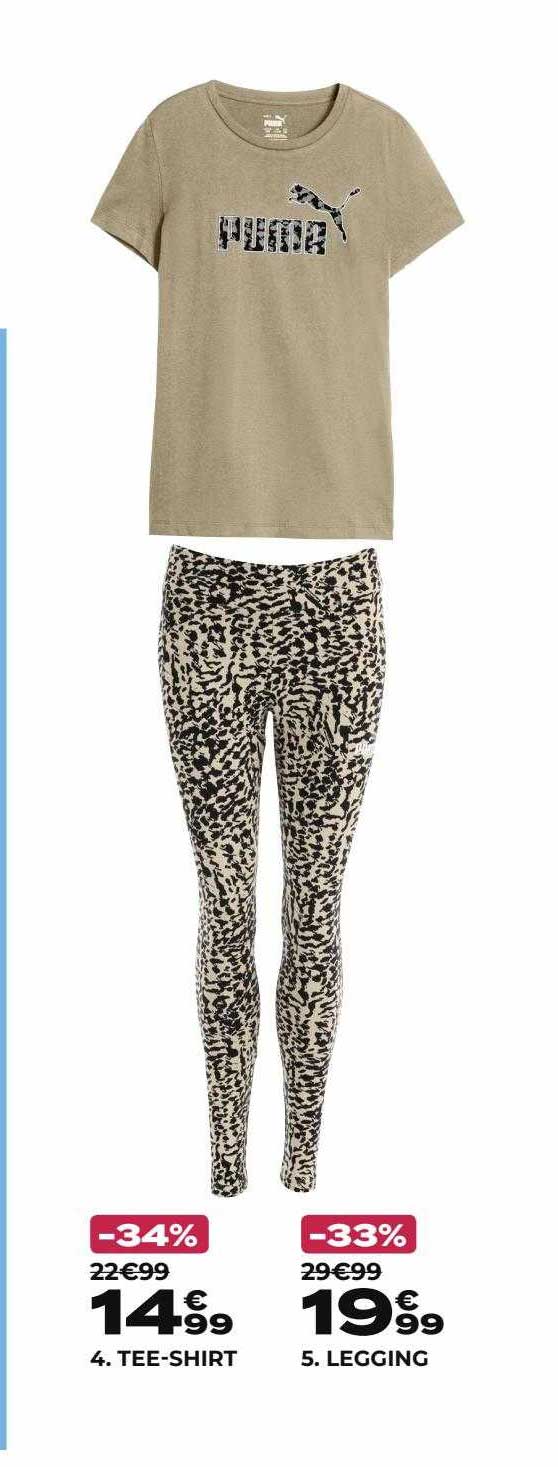 tee-shirt puma, legging