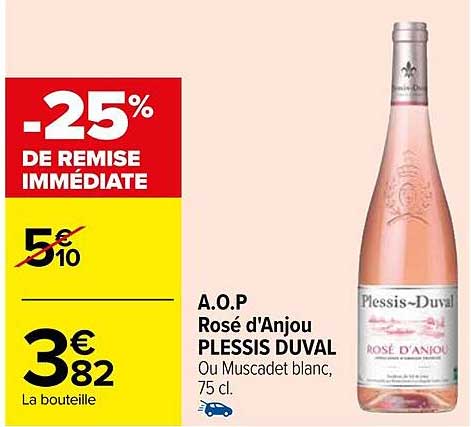 a.o.p. rosé d'anjou plessis duval