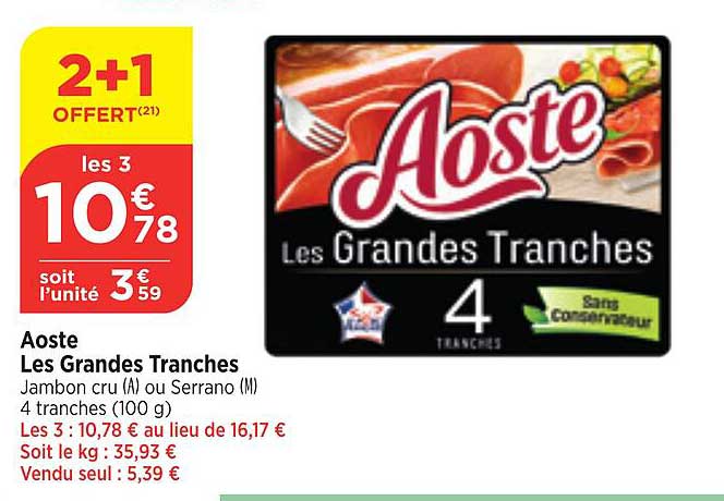 aoste les grandes tranches