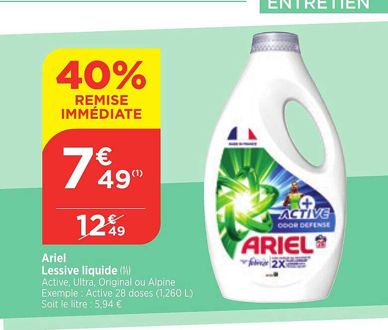 Ariel Lessive Liquide