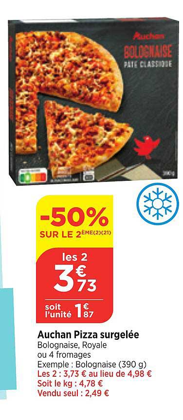 Auchan Pizza Surgelée