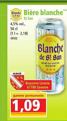 bière blanche st san